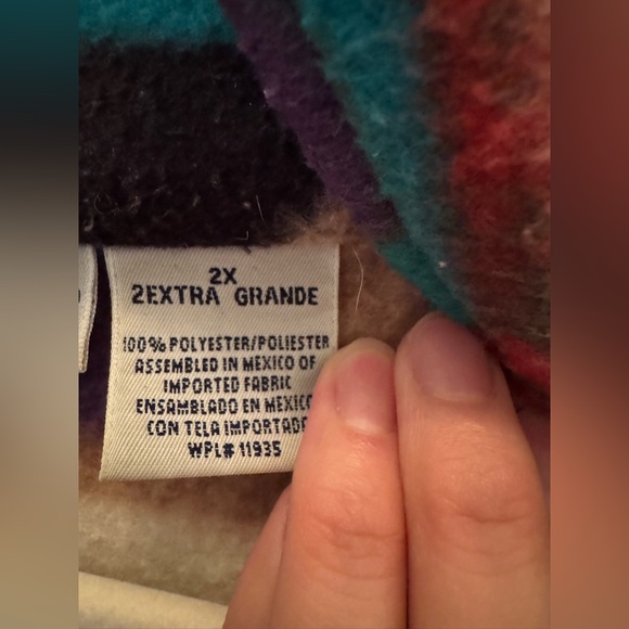 Cabin Creek | Vintage 90's Autumn Leaf Novelty Zip Up Jacket | SIze 2X - Picture 8 of 9